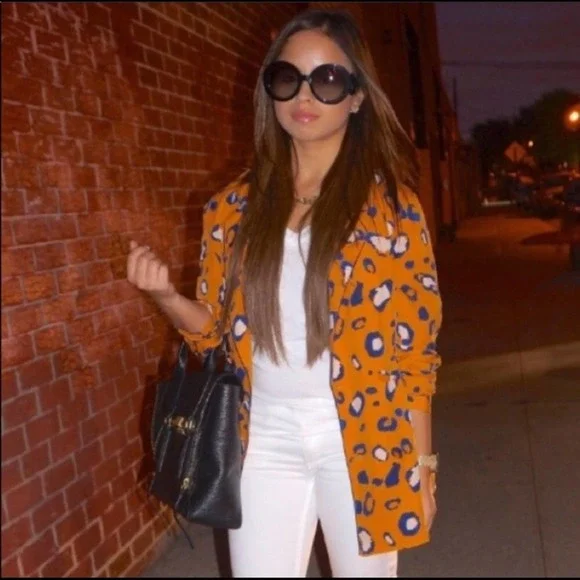 NWOT 3.1 Phillip Lim leopard print lightweight blazer top - Picture 4 of 12